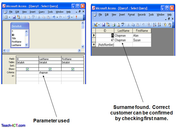 static query