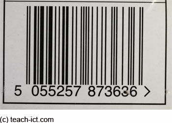 bar code check digit